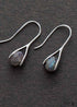 Boho Earrings, Dangle Earrings, Black Labradorite